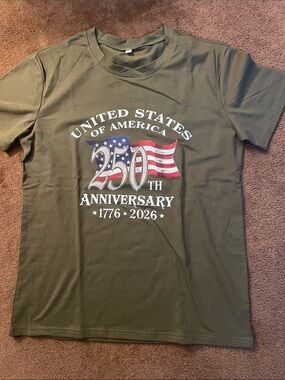 United States 250th Anniversary Graphic Tee - Olive Green unisex